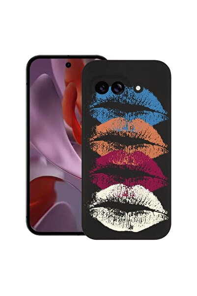 bestcase Калъф за Google Pixel 9a, Kiss Kiss, Тънък силиконов 0.8ММ, Удароуст...