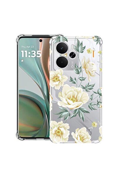 bestcase Αντικραδασμική Θήκη Συμβατή με Poco M7 Pro 5G, με Σχέδιο Λουλουδιών,...