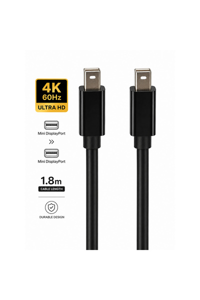 Coverzone كابل Mini DisplayPort بطول 1.8 متر، كابل صور متوافق مع 4K Ultra HD ...