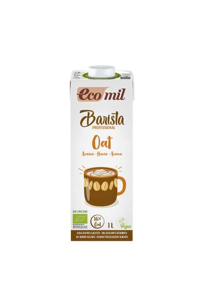 Ecomil Barista, bautura bio vegetala de ovăz, pentru cafea,
