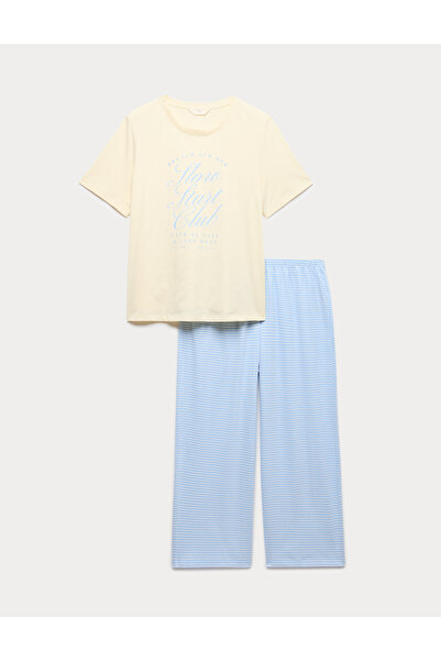 Marks & Spencer Desenli Pijama Takımı