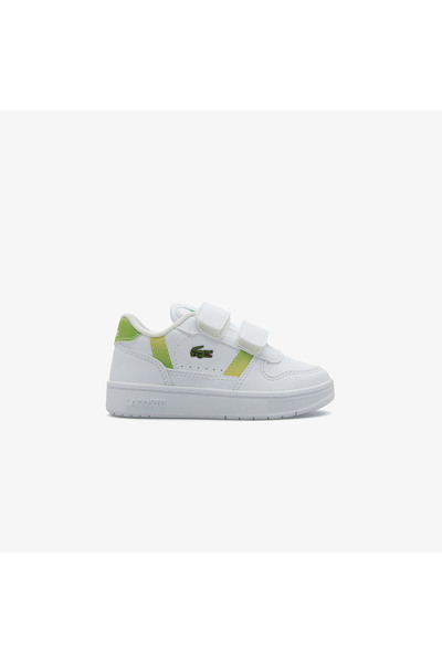 Lacoste T-Clip Çocuk Beyaz Cırt Cırtlı Sneaker