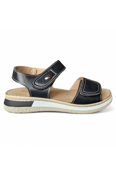 East Comfort Sandale confortabile de damă cu dublă ajustare și talpă bicoloră...
