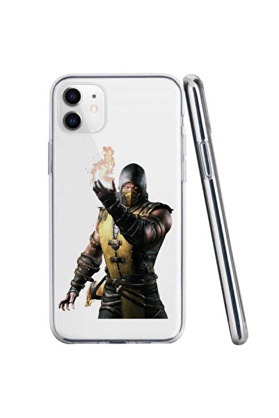 OEM Husa compatibila cu Apple iPhone 11 Silicon Transparenta Model Mortal Kom...