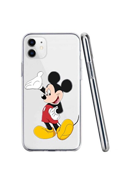 OEM Θήκη συμβατή με Apple iPhone 11, διαφανής σιλικόνης, με σχέδιο Μίκυ Μάους