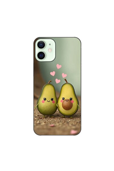 OEM Husa compatibila cu Apple iPhone 12 Mini Silicon Gel Tpu Model Kawaii Avo...