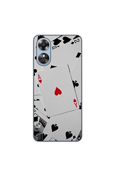 OEM Husa compatibila cu Oppo A17 Silicon Gel Tpu Model Carti Poker