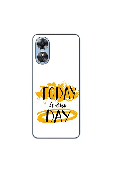 OEM Husa compatibila cu Oppo A17 Silicon Gel Tpu Model Mesaj Today Is The Day