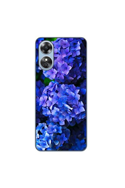 OEM Husa compatibila cu Oppo A17 Silicon Gel Tpu Model Hortensii