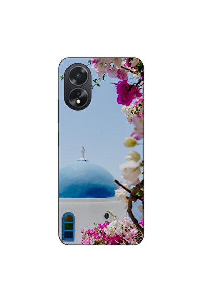 OEM Θήκη συμβατή με Oppo A18 4G Σιλικόνης Τζελ TPU με σχέδιο Ελλάδα Σαντορίνη