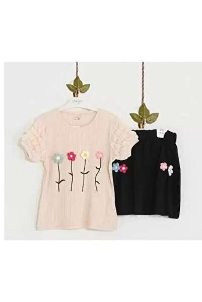 Generic Brand 7/10 Years Old Floral Embroidered Children's Set