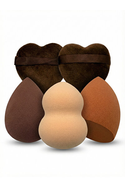 Mooniva Set of 5 Makeup Sponges, Latex-Free, for Foundation and Contour, Ultr...