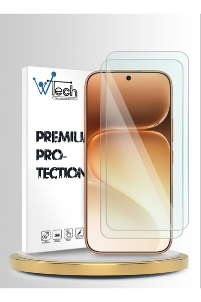 Wtech واقي شاشة زجاجي مقوى 9H لسلسلة هونور 600 5G 2026 الفاخرة، عبوة من قطعتي...