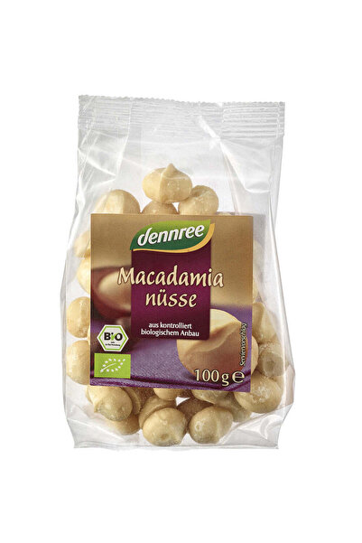 Dennree Organic Whole Macadamia Nuts 100 g