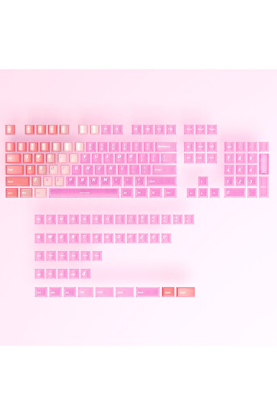 Leaven Klavye Keycaps 136 Tuşlu Cherry Şeffaf Tuş Takımı