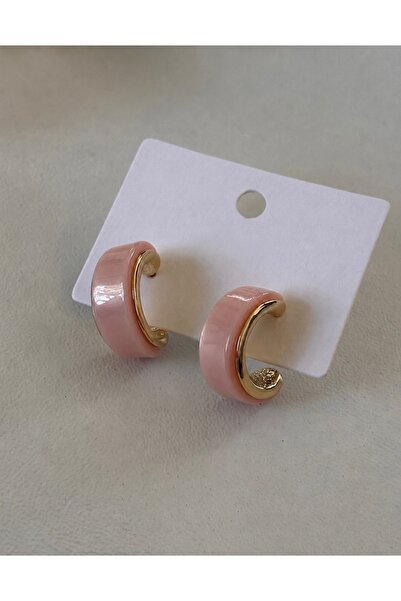 Bade Jewelry Vip Gold&Powder Pink Pearlescent Texture Modern Non-Tarnish Stee...