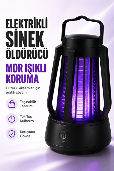 Eco Lounge Elektrikli Sinek Öldürücü Mor Işıklı Taşınabilir Haşere Lambası Te...