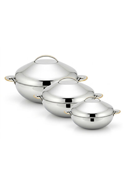 Seagull ALIAA 3 Piece Stainless Steel Hotpot Set 2.5L/3.5L/5L | Premium Insul...