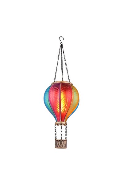 OEM Lampă solară LED tip balon cu aer cald, cu efect de flacără, multicoloră,...