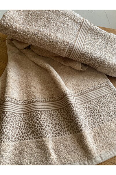 SAVESSA Leopard Series 2-Piece Towel Set 50X100 cm Brown Hand/Face-Gift-Trail...