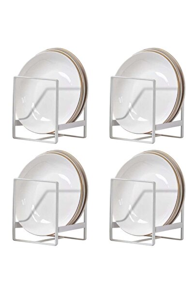 Arabest 4 Pack Plate Holder Organizer,Metal Dish Storage,Drying Display Rack,...