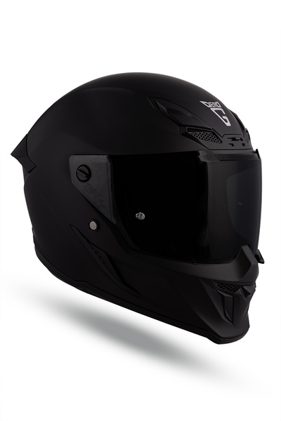 DeadG Inferno Mat Siyah Güneş Vizörlü Kask