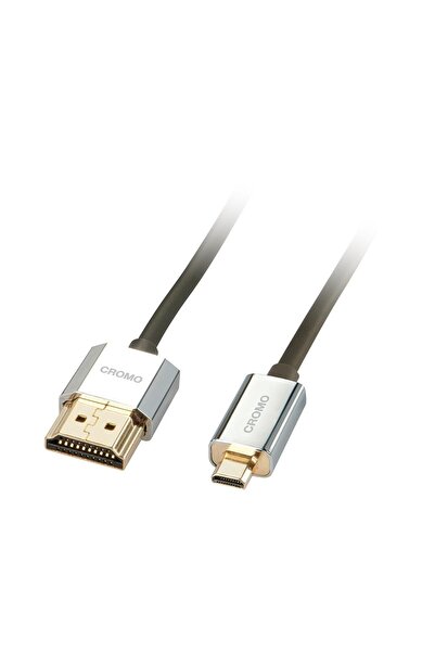 LİNDY Cablu HDMI de mare viteză Cromo Slim A/D, 1M