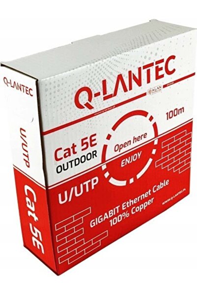 Q-LANTEC ML Kabel UTP kat.5e PE 4PR 100m ZEWNƒòTRZNY SUCHY (KIU5OUTS100Q)