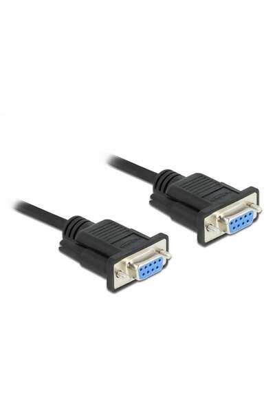 DELOCK Seriell RS-232 D-Sub9 BU<BU Nullmodem schmale Geh.2m