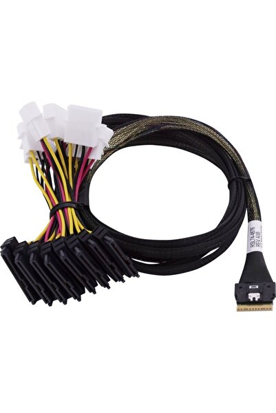MICROCHIP Cablu Adaptec 1x SFF8654 x8 -> SFF8639 8xU.3 intern 0.8m SlimSAS - ...