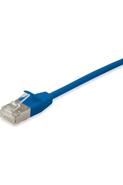 EQUIP Cablu Patch Cat6A SlimFlex F/FTP 7.50m albastru LSZH 2xRJ45 în pungă de...