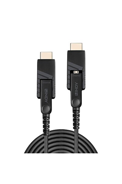 LİNDY Cablu Hibrid Micro-HDMI Fibră Optică 18G 10m
