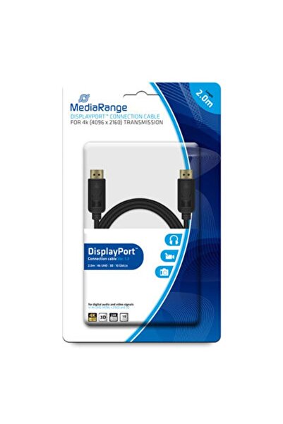 MediaRange Cablu de conectare DisplayPort 10 Gbit/s 2m negru