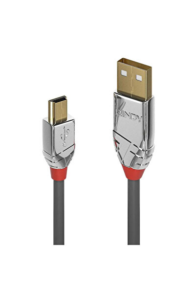 LİNDY USB 2.0 Kabel Typ A/Mini-B Cromo Line M/M 5m