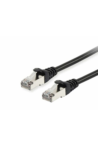 EQUIP Cablu patch Cat6 S/FTP 2xRJ45 1.50m negru LSZH în pungă de plastic