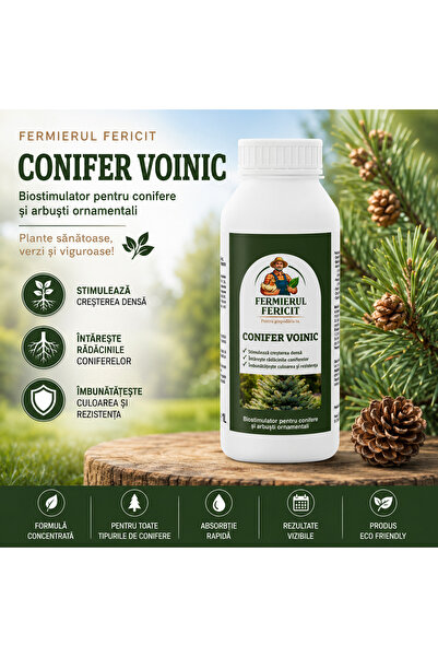 Fermierul Fericit Biostimulator pentru Conifere și Tuia 1L Conifer Voinic – C...
