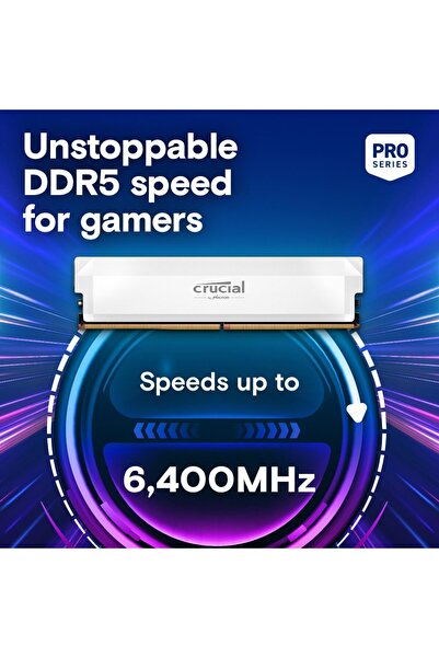 Crucial Pamiƒôƒá DDR5 64GB PC 6400 CL36 KIT (2x32GB) Pro white intern retail