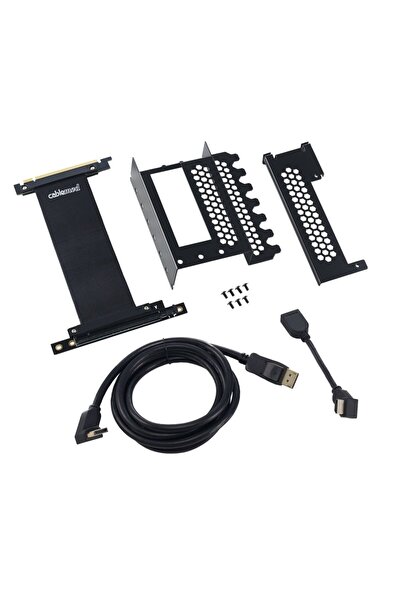 CableMod Suport vertical pentru plăci grafice cu cablu Riser PCIe x16, 1x Dis...