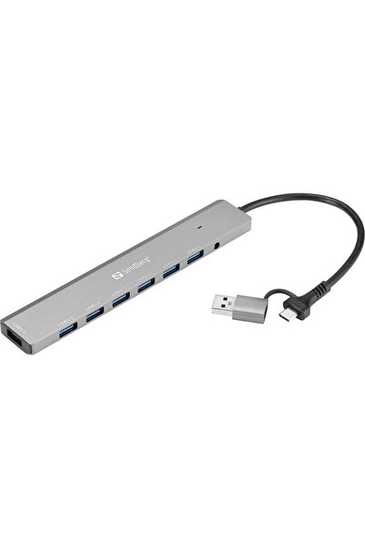Sandberg USB-C/A to 7 x USB 3.0 Hub USB-C/A to 7 x USB 3.0 Hub