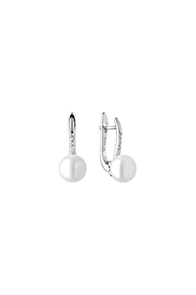 MANAVA Cercei argint cu perle naturale si zirconia - Allure