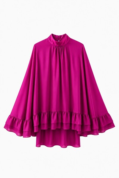 HANIQA Jessica Fabric Draped Blouse