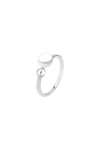 MANAVA Silver ring with natural pearl - Dúo