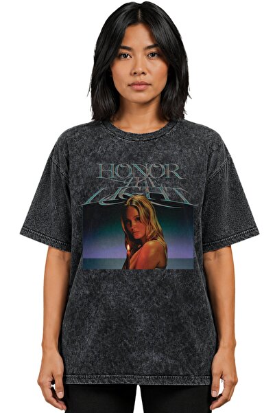 SEVBANO Μπλουζάκι Zarıa Larsson Singer με στάμπα Unisex Oversize Vintage που ...