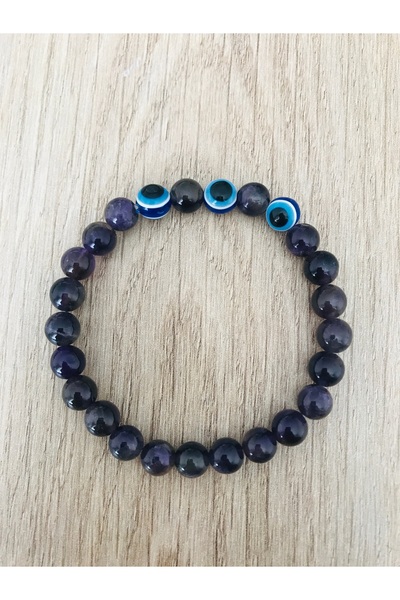 MK tasarım Real Amethyst Stone Bracelet Mk.300.12