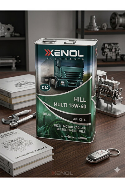 XENOL Hill Multi 15W-40 API CI-4 - 18 Litre - Ağır Hizmet Dizel Motor Yağı