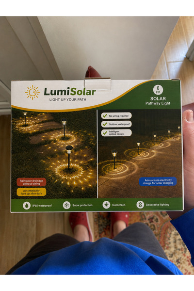 LumiSolar Σετ 6 φωτιστικών LED κήπου με αισθητήρα