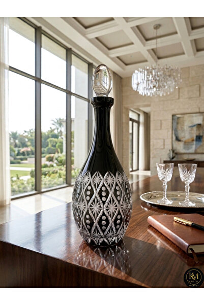 Kristal Market El İşçiliği Eternal Model Zemzem Su Şerbet Şişesi
