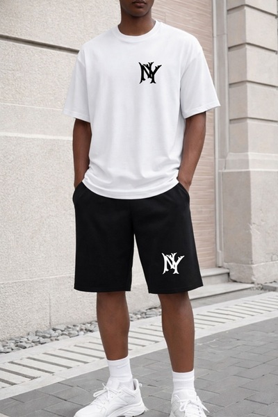 x-compass life Unisex Women Men Ny Style Premium Unisex Shorts Set