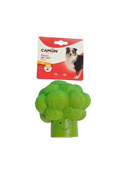 Camon Fun Dog Toy in the Shape of Broccoli with Sound Vinyl 13 cm