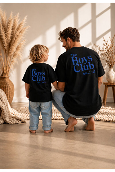 LORVEX Tricou combinat tată-fiică, supradimensionat, 100% bumbac, pentru fami...